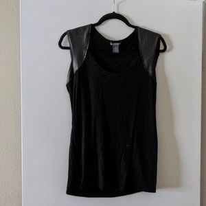 Black tank blouse